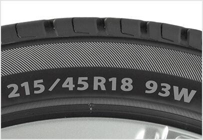 タイヤサイズの確認