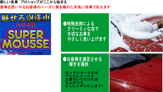 極上手洗い洗車